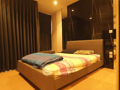Luxurious bedroom with modern design and cozy ambiance