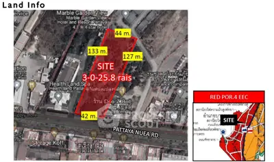 Prime land plot in Pattaya with strategic location and development potential.