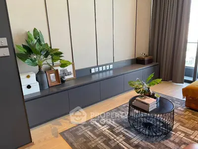 Stylish modern living room with elegant decor and natural light