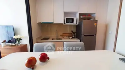 Modern kitchen with sleek appliances and stylish decor