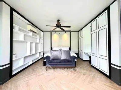 Luxurious modern bedroom with elegant design and spacious layout