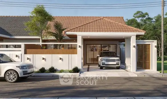 Charming suburban home with modern design and spacious driveway