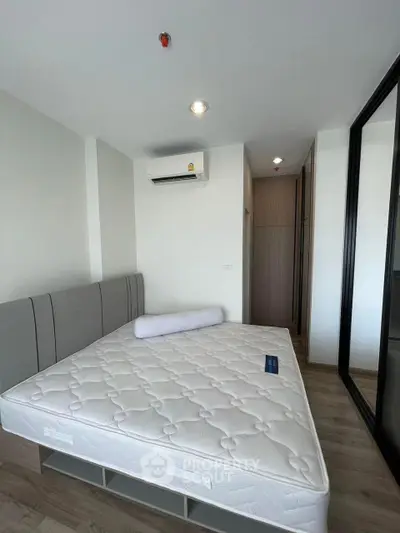 Modern bedroom with minimalist design and comfortable mattress