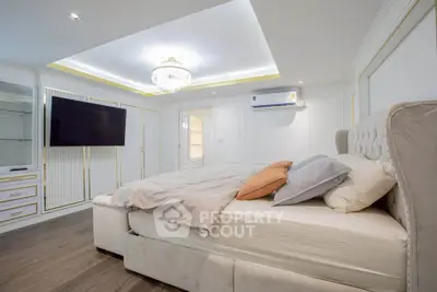 Luxurious bedroom with elegant decor and modern amenities