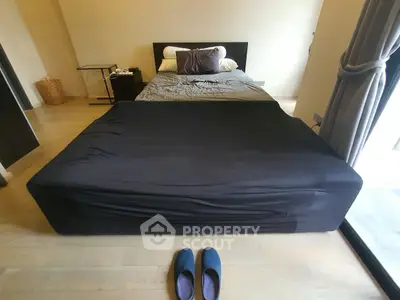 Cozy bedroom with modern decor and natural light