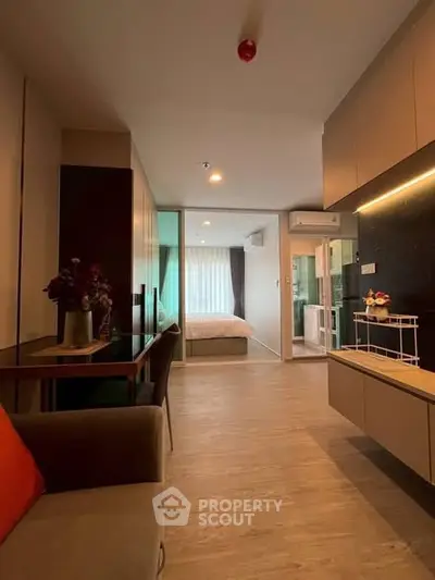 Modern apartment interior with open layout and stylish decor