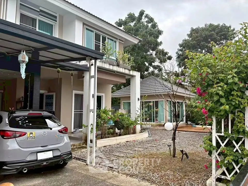 Charming suburban home with lush garden and spacious driveway, perfect for family living.