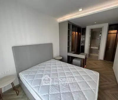 Modern bedroom with stylish design and elegant furnishings