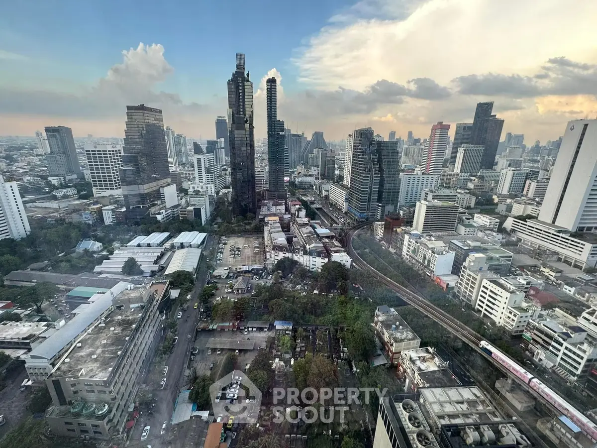 Stunning cityscape view showcasing modern skyscrapers and urban landscape, perfect for real estate investment.
