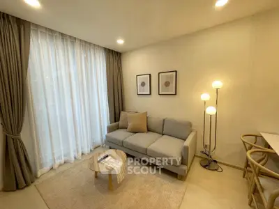 Cozy modern living room with stylish decor and natural light