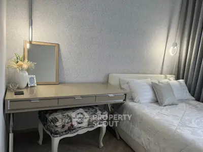 Cozy bedroom with elegant decor and stylish furniture