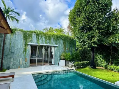 Luxurious villa with private pool and lush garden, perfect for relaxation and leisure.