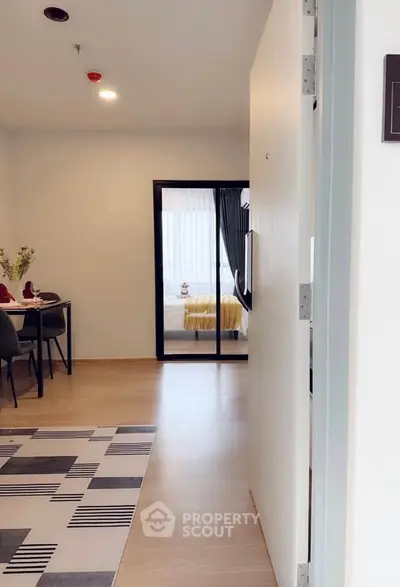 Modern apartment interior with open layout and stylish decor