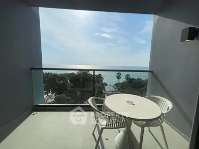Stunning balcony with ocean view, perfect for relaxation and enjoying the scenery.