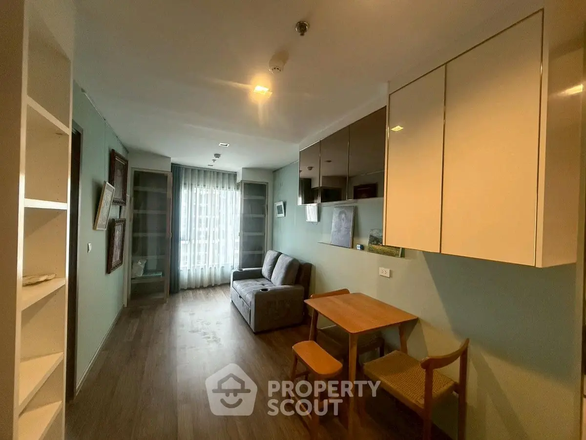 Cozy living room with modern furniture and natural light