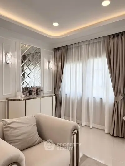 Elegant living room with plush seating and stylish decor