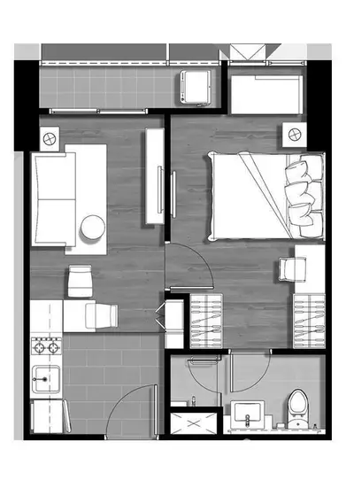  1 Bedroom Condo at C Ekkamai-3