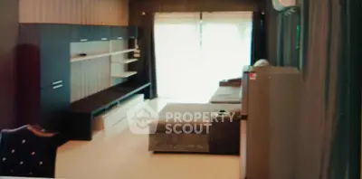 Modern living room with stylish furniture and natural light