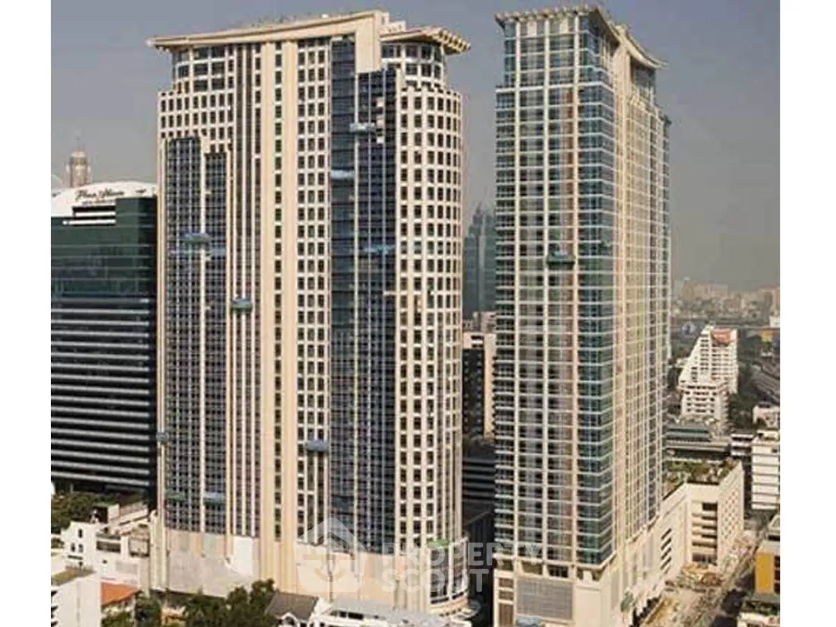 Stunning high-rise buildings in urban skyline offering luxurious living spaces and modern amenities.