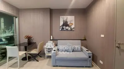 Modern living room with stylish decor and cozy seating area