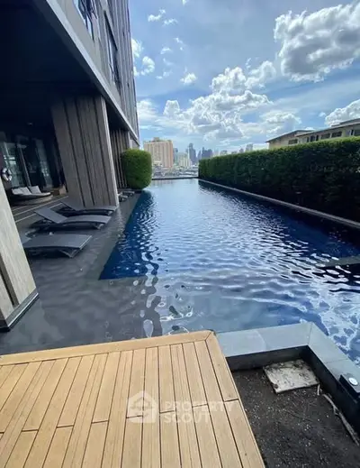 Luxurious rooftop pool with stunning city views and modern design.