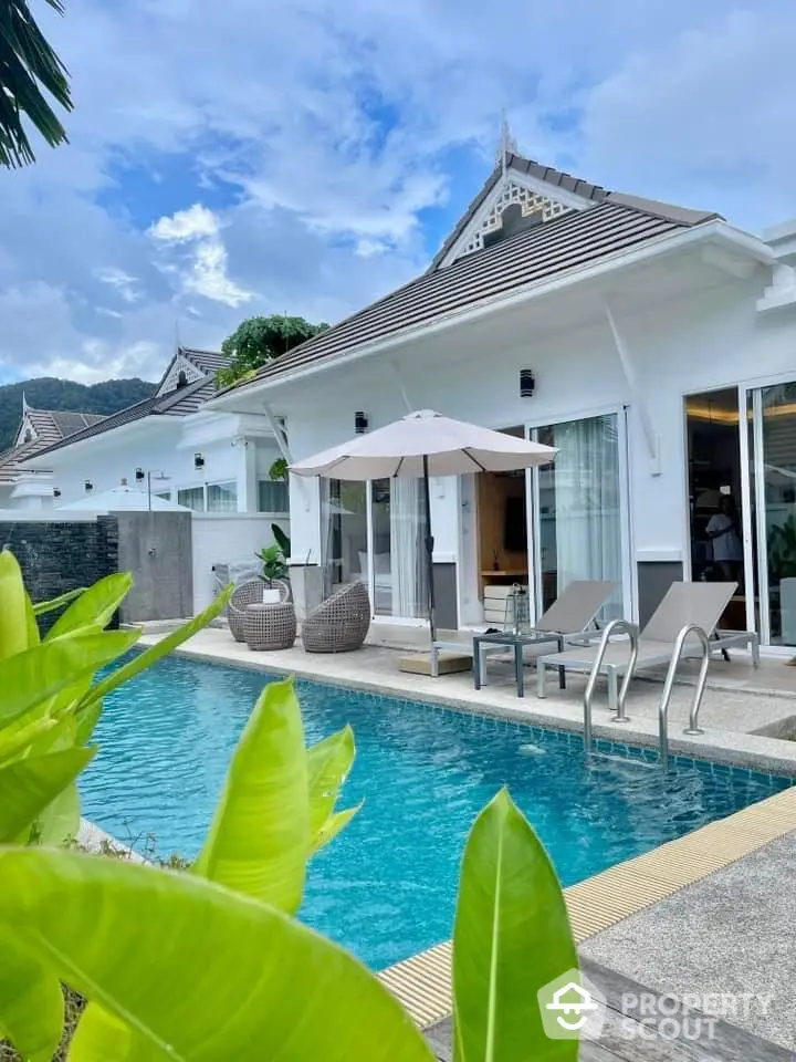 Luxurious villa with private pool and mountain views, perfect for serene living.