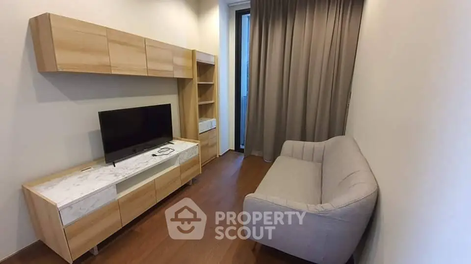 Cozy living room with modern furniture and natural light