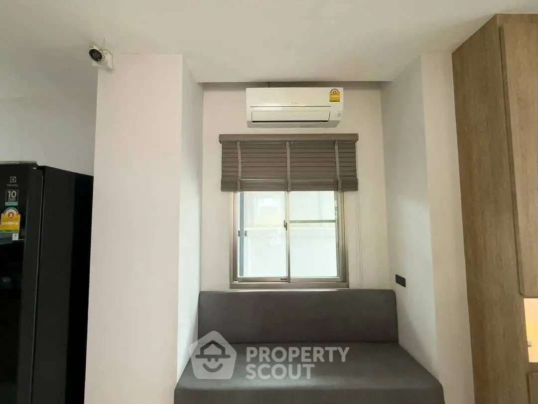 Modern interior with air conditioning and cozy seating area