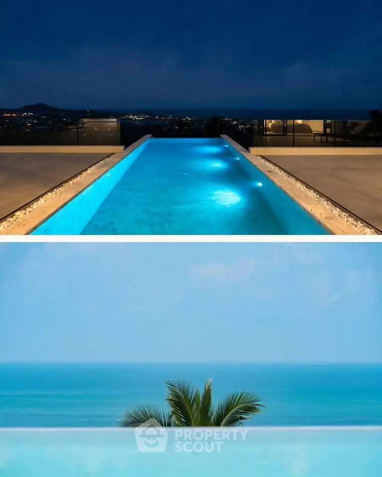 Stunning infinity pool with breathtaking ocean view, perfect for luxury living.