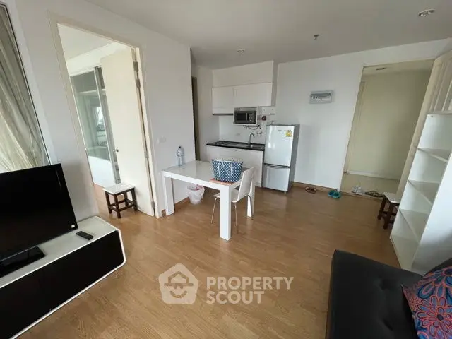 Modern apartment interior with open layout and stylish furnishings