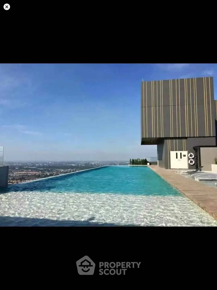 Stunning rooftop infinity pool with panoramic city views