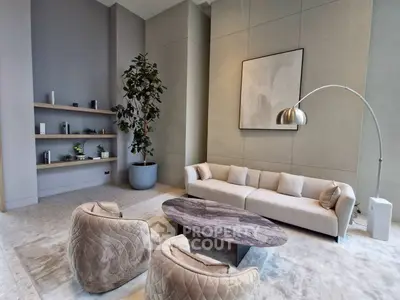 Luxurious modern living room with elegant decor and stylish furniture