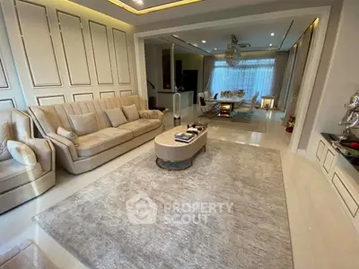 Luxurious living room with elegant decor and spacious layout