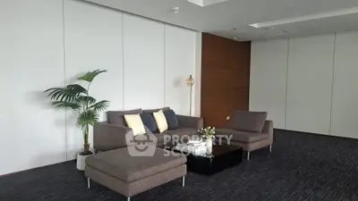 Modern living room with stylish furniture and elegant decor