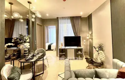 Luxurious modern living room with elegant decor and open layout, perfect for stylish urban living.