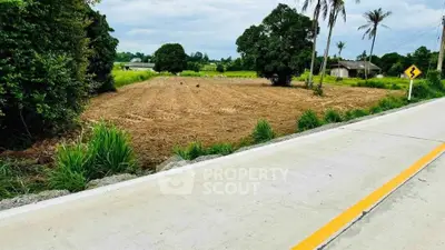 Prime land plot with road access and lush greenery, ideal for development or investment.