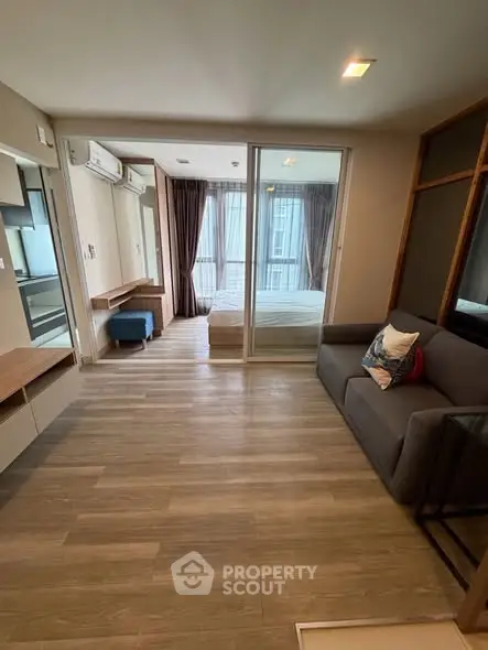 Modern apartment interior with open layout and stylish furnishings