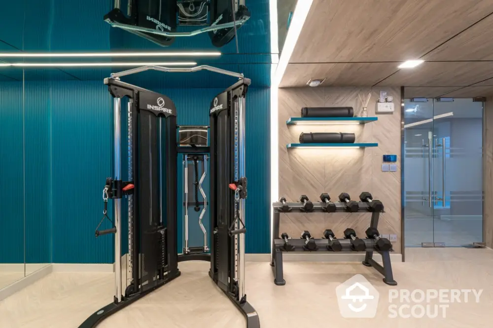 Modern gym with state-of-the-art equipment and sleek design