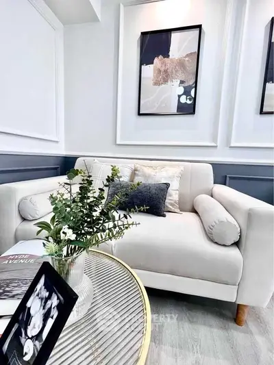 Elegant living room with stylish decor and modern furniture