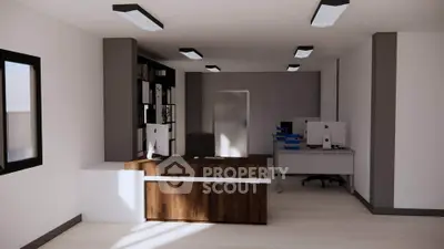 Modern office space with sleek furniture and ample lighting