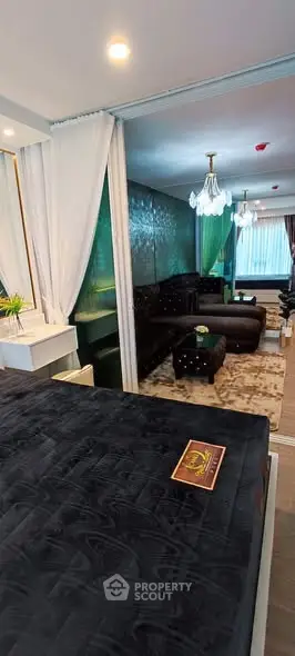 Luxurious living room with elegant decor and plush seating for ultimate comfort.