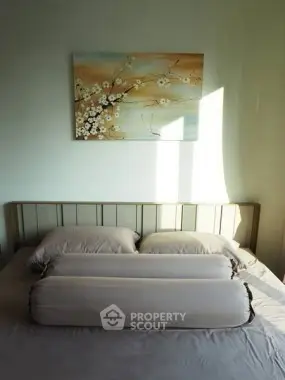 Cozy bedroom with elegant decor and natural light