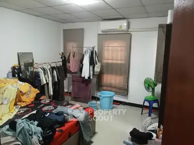 Cozy bedroom with air conditioning and ample storage space