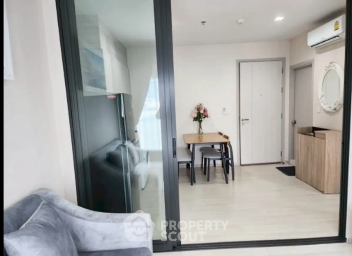 Modern apartment interior with open layout and stylish furnishings