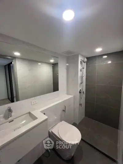 Modern bathroom with sleek design and high-quality fixtures