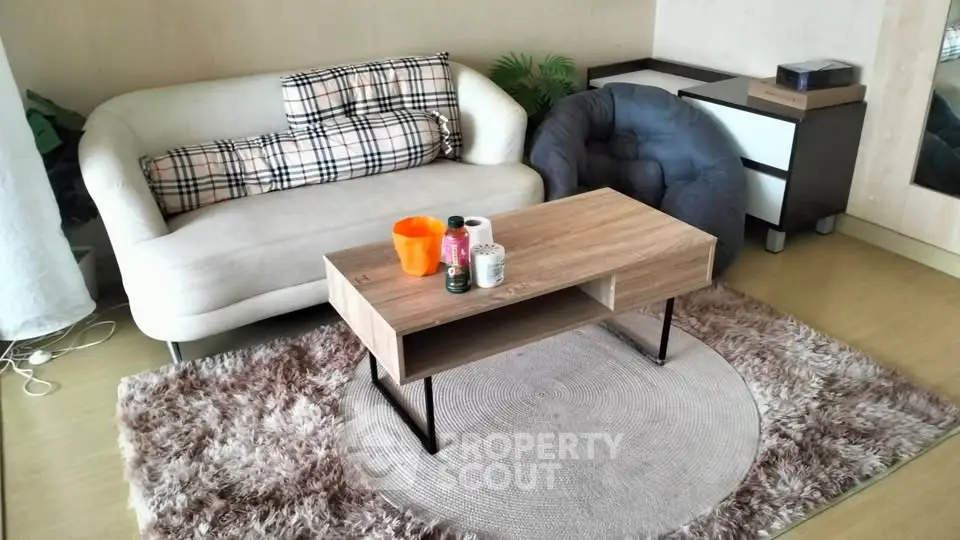 Cozy living room with modern furniture and stylish decor