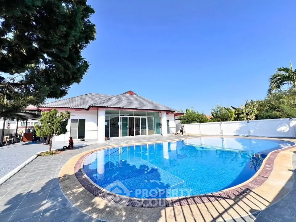 Luxurious villa with a stunning private pool and spacious outdoor area.