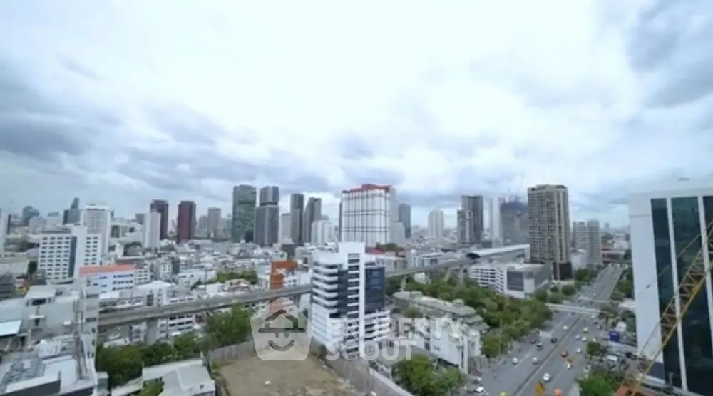 Stunning cityscape view showcasing modern skyscrapers and urban landscape.
