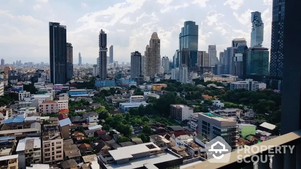 Stunning cityscape view showcasing modern skyscrapers and urban landscape.