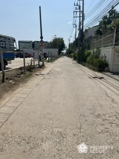 Quiet residential street with potential for development in urban area